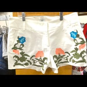 Embroidered shorts